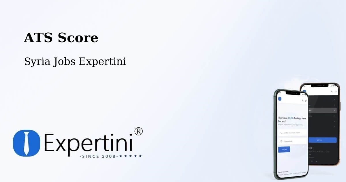 Resume ATS Score & Job Description Match Tool – Douma - Syria Jobs Expertini