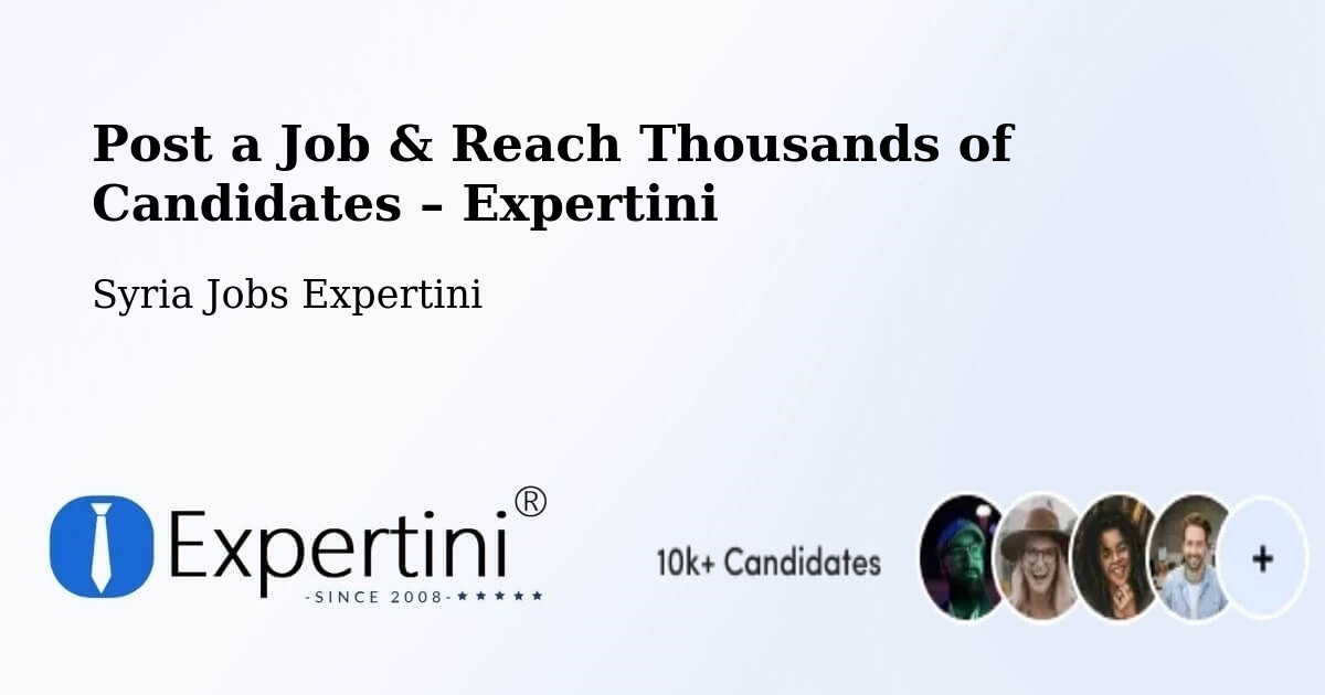 Post a Job in Douma – Hire the Right Talent - Douma, Syria Jobs Expertini