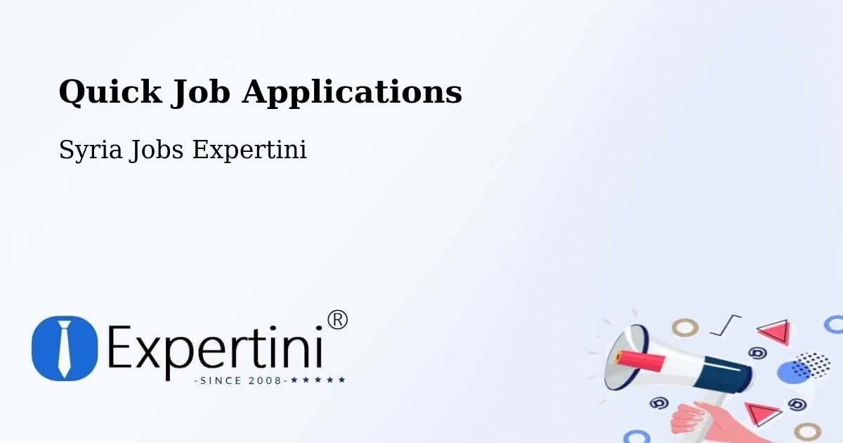 Quick Apply Feature – Douma - Syria Jobs Expertini